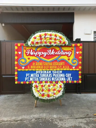 Papan Bunga Pernikahan bendungan hilir
