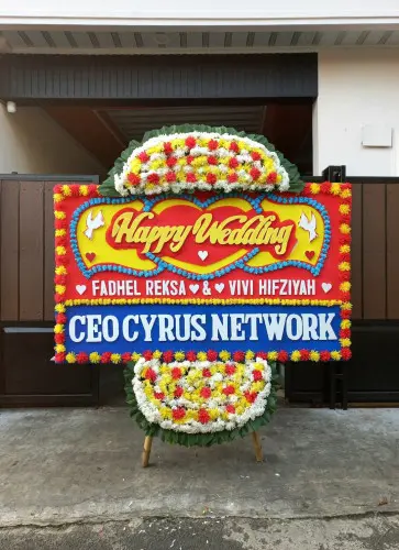 Papan Bunga Pernikahan bendungan hilir