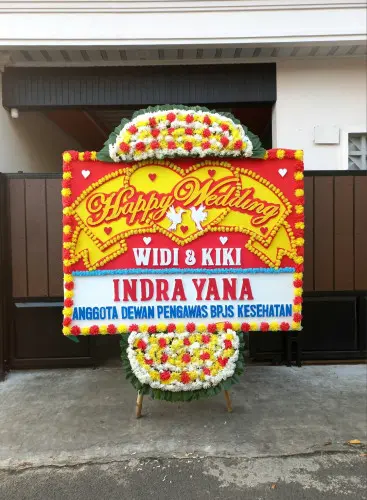 Papan Bunga Pernikahan bendungan hilir