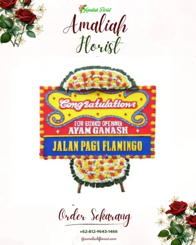 Bunga Papan Congratulation bendungan hilir